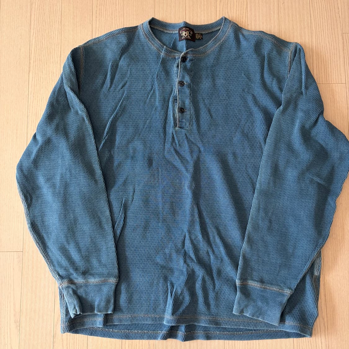 RRL 더블알엘 헨리넥 니트 인디고 워시 XL 상품이미지1