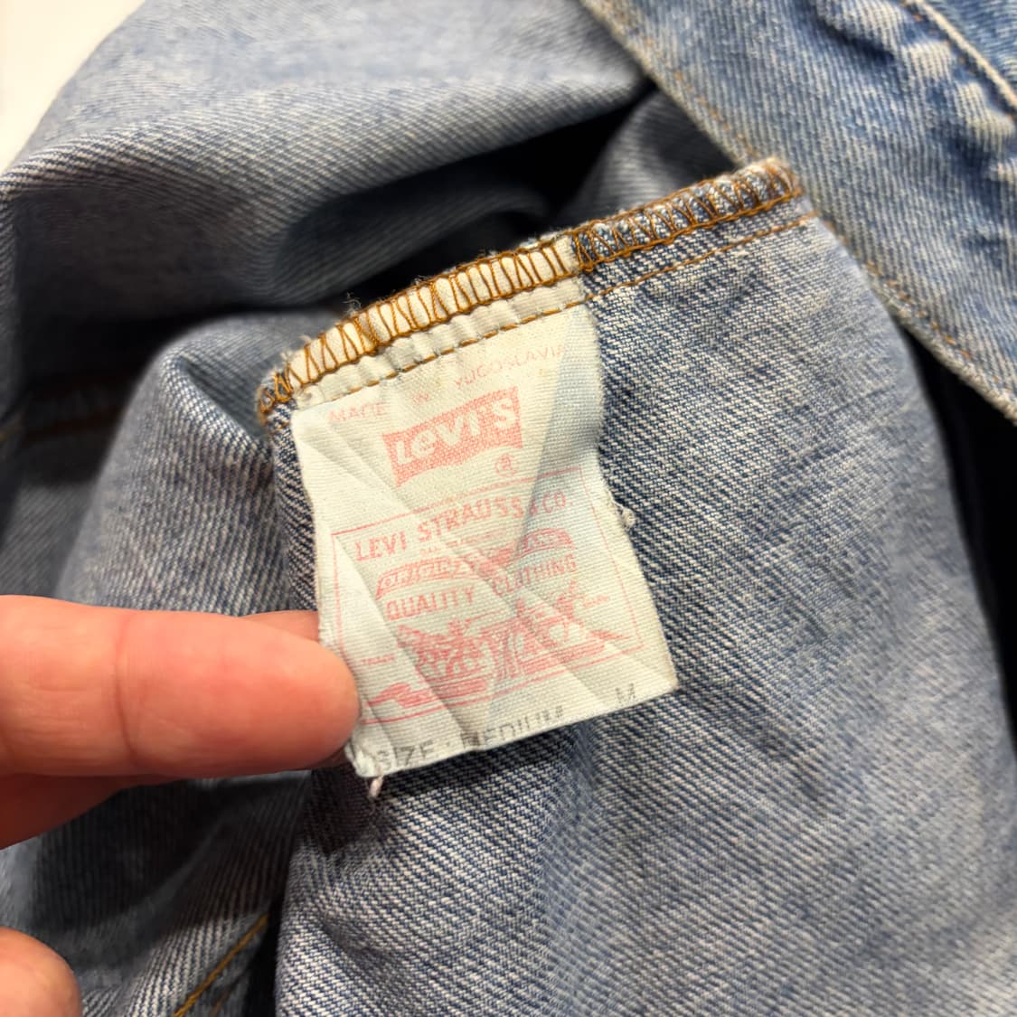 [M] 90s 리바이스 데님 트러커 자켓 청자켓 C706 상품이미지7