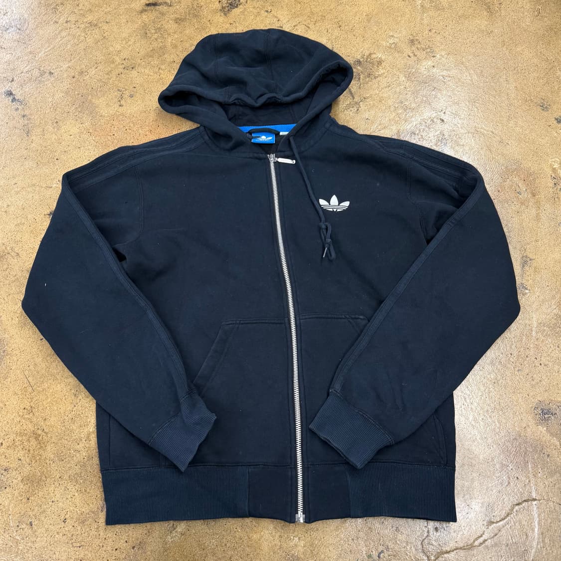 아디다스 올블랙 후드집업 95 상품이미지2