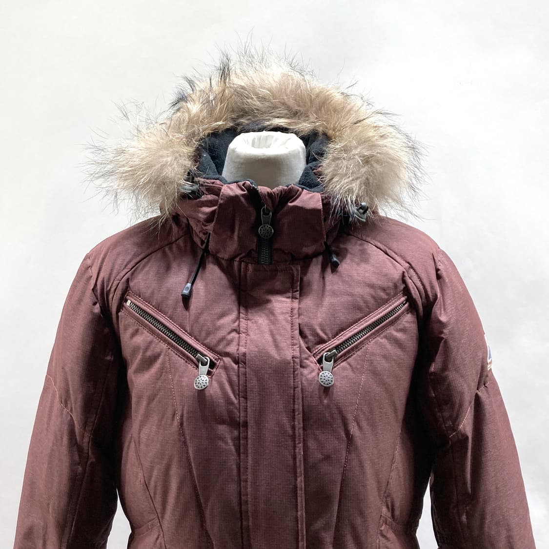 피레넥스 정품 여성라쿤 오리털 패딩자켓 S  상품이미지2