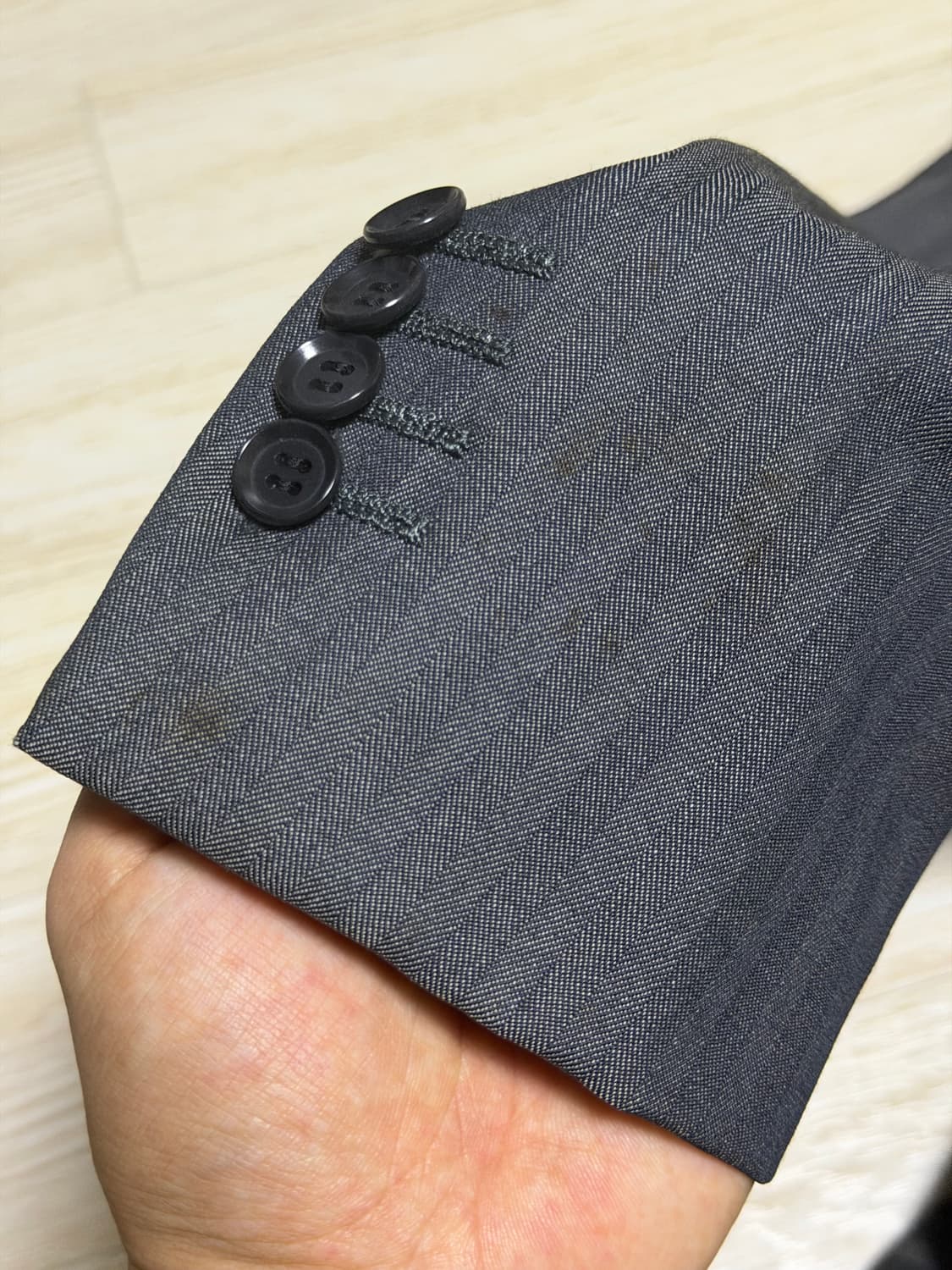 링자켓 블랙라벨 그레이 헤링본 자켓 44 상품이미지6