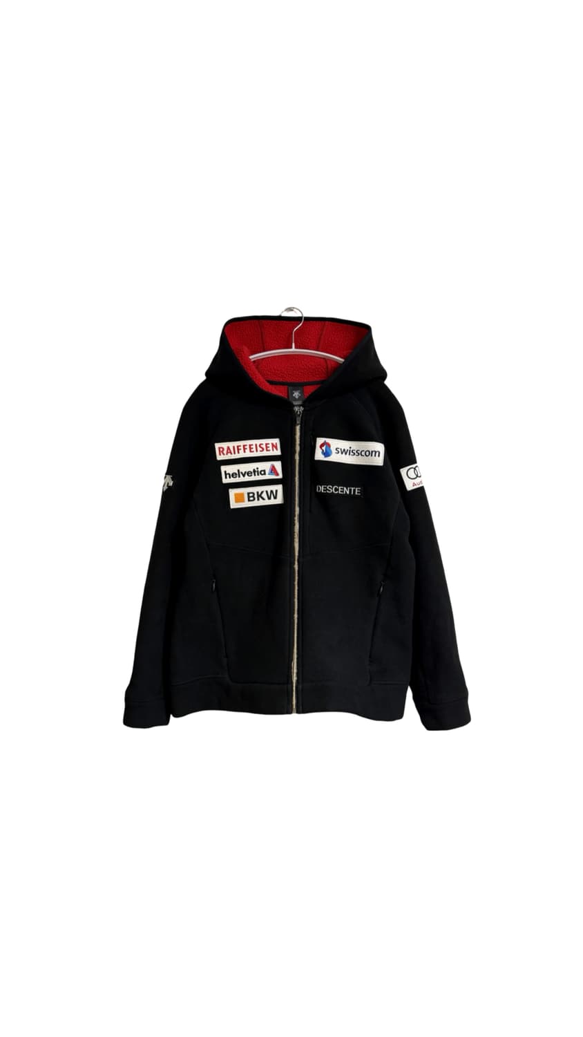 데상트 후리스 후드 집업 상품이미지1