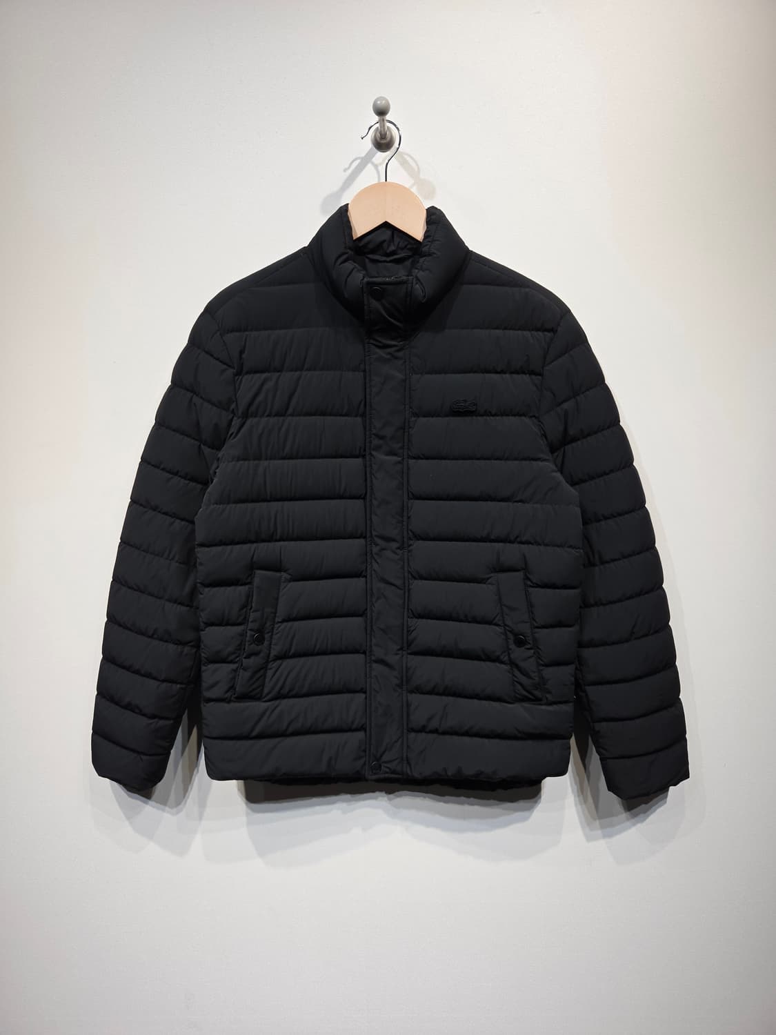 라코스테(LACOSTE) 블랙 구스다운 패딩 자켓 상품이미지1
