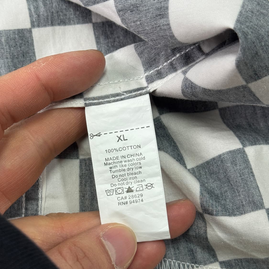 스투시 검흰 체커보드 웨스턴 셔츠 XL 상품이미지8