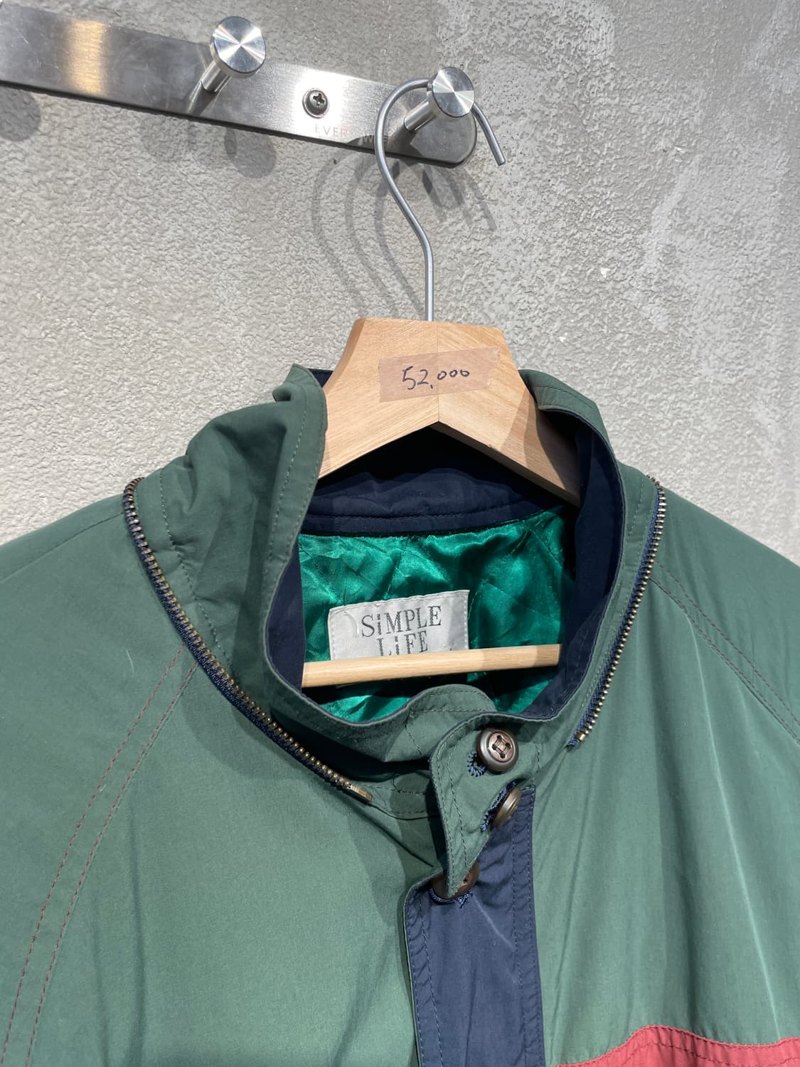 심플라이프 컬러블럭 해링턴 자켓 상품이미지3