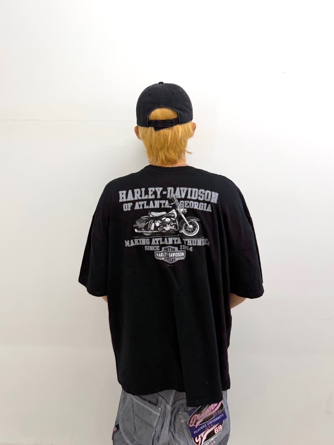 할리데이비슨 바이커 프린팅 반팔 블랙 상품이미지2