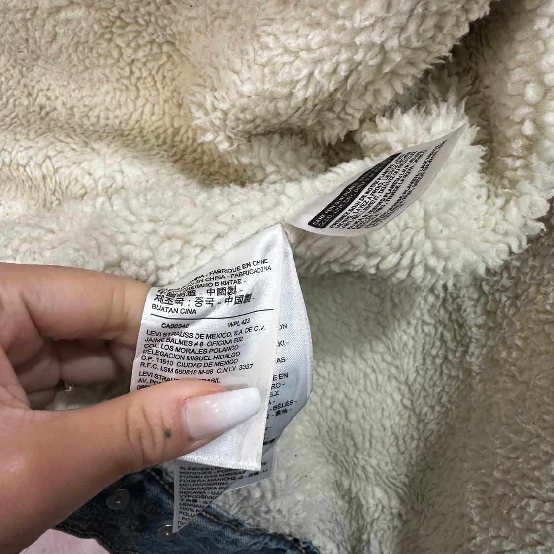 리바이스 중청 쉐르파 트러커 자켓S 상품이미지4