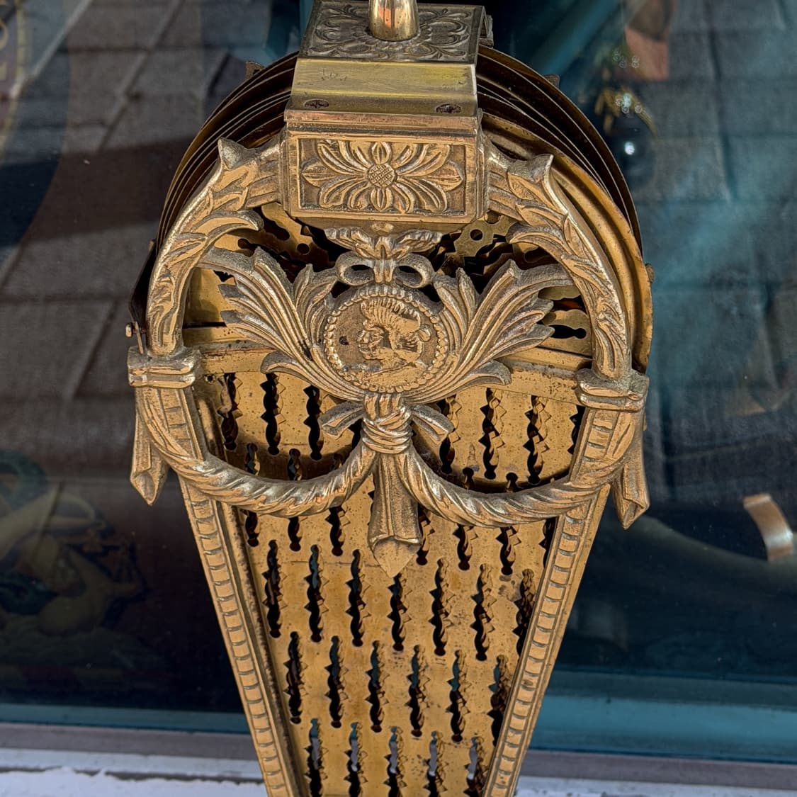 황동 피콕 팬 벽난로 스크린 상품이미지5