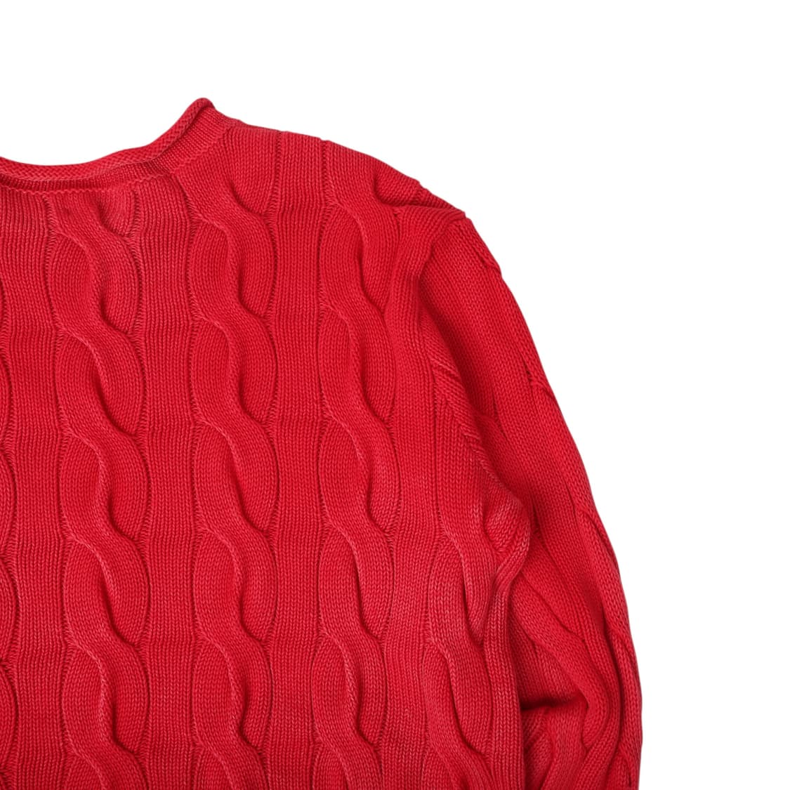 폴로 랄프로렌 피그먼트 롤업 케이블 니트 스웨터 상품이미지6