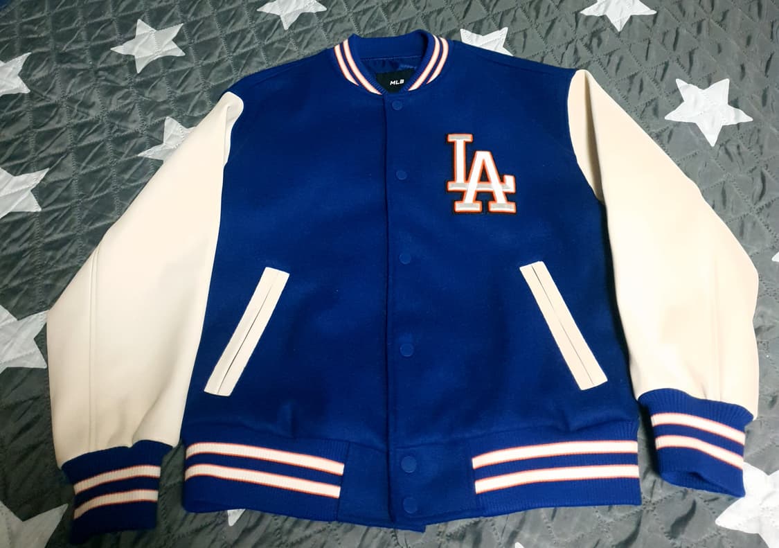 MLB 울혼방 LA다저스 바시티 자켓 블루 (M) 상품이미지1