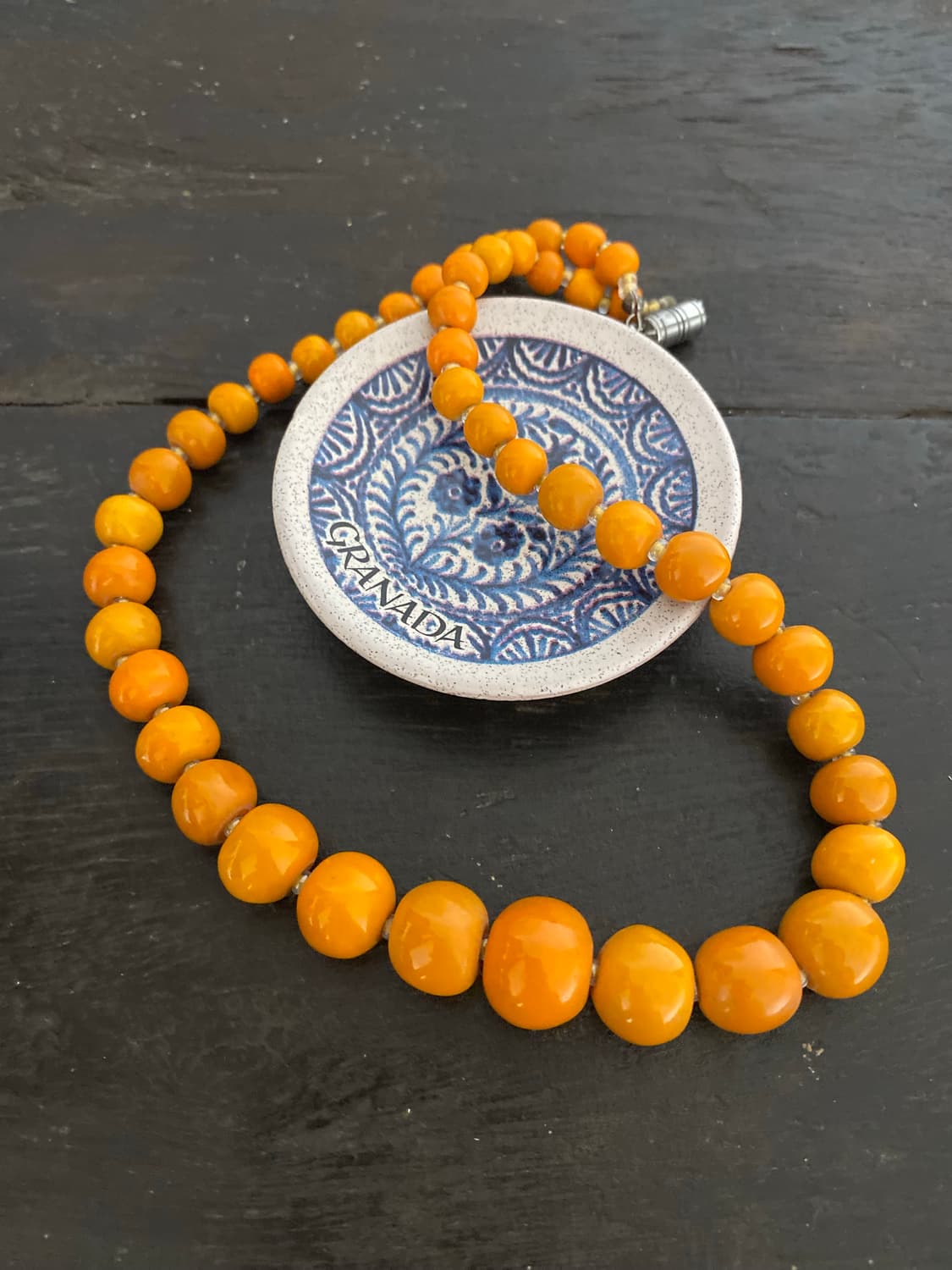 Orange Ceramic Necklace 상품이미지1