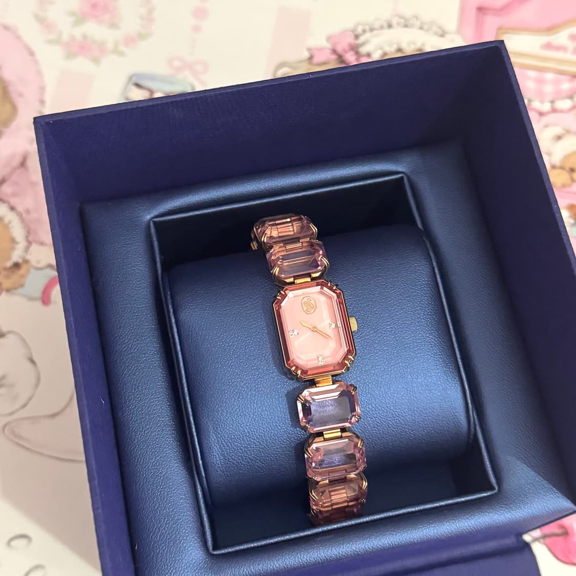 스와로브스키 핑크 밀레니아 워치 시계 상품이미지4