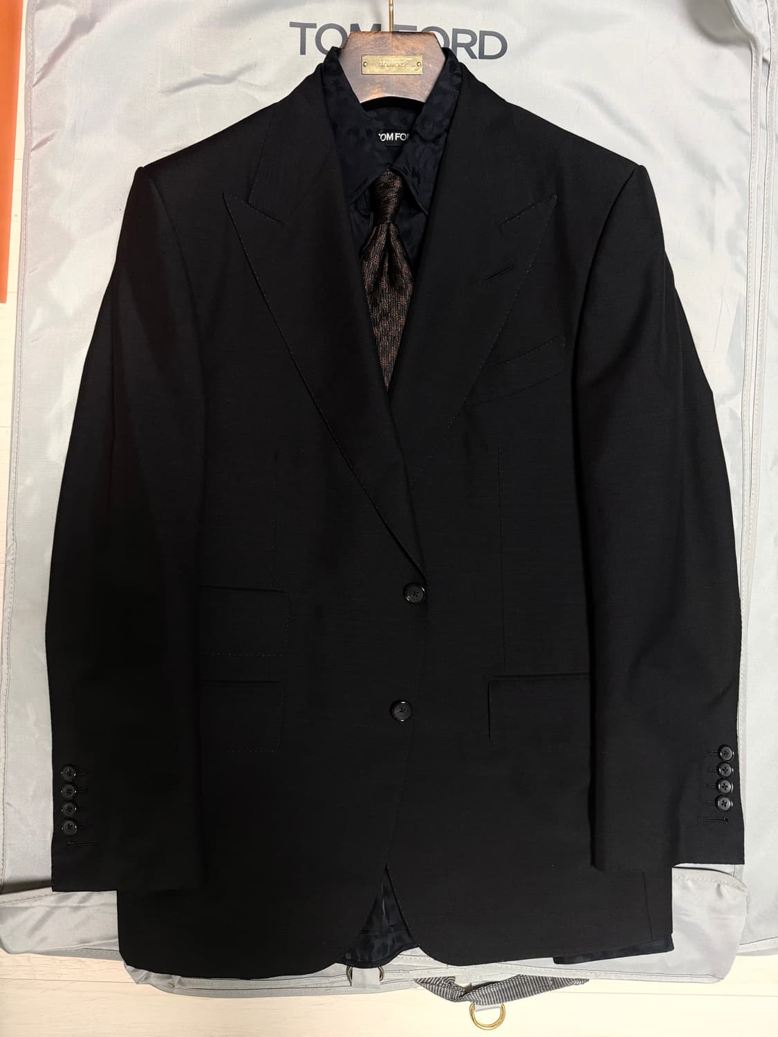 (명작,강추👍)톰포드 블랙 모헤어 윈저 수트 52 상품이미지5