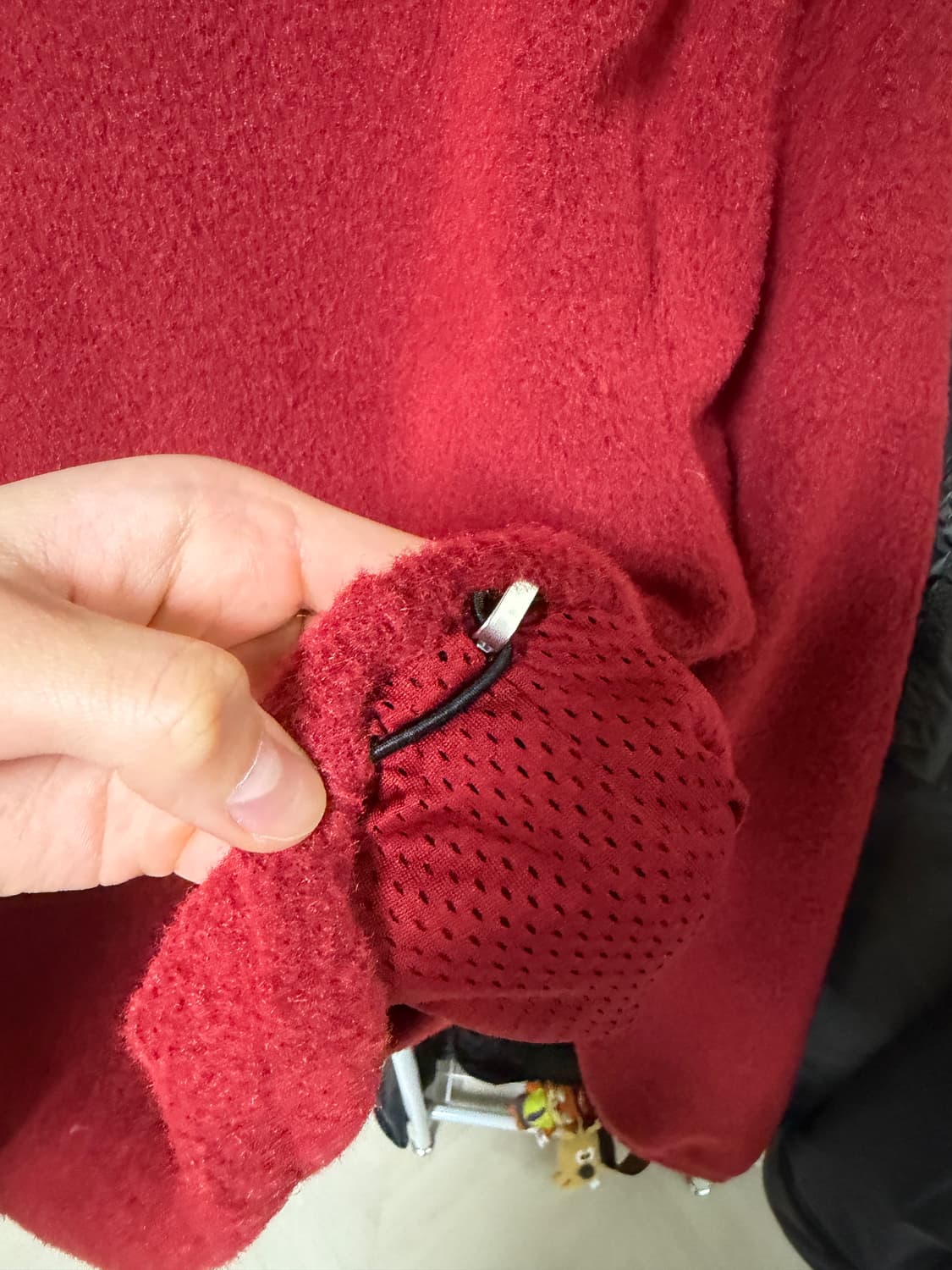 자라 지퍼 칼라 플리스 스웨트셔츠 브라이트 레드 상품이미지7