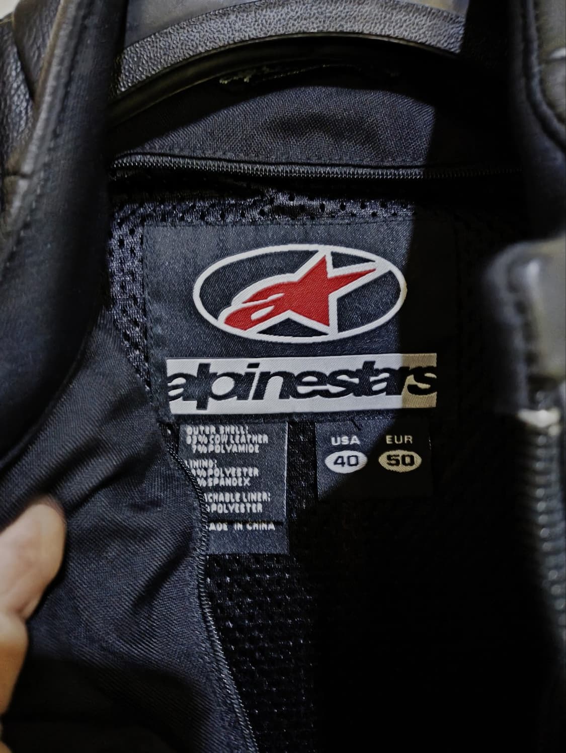 XL 알파인스타 통가죽 라이딩 자켓 바이크 상품이미지3