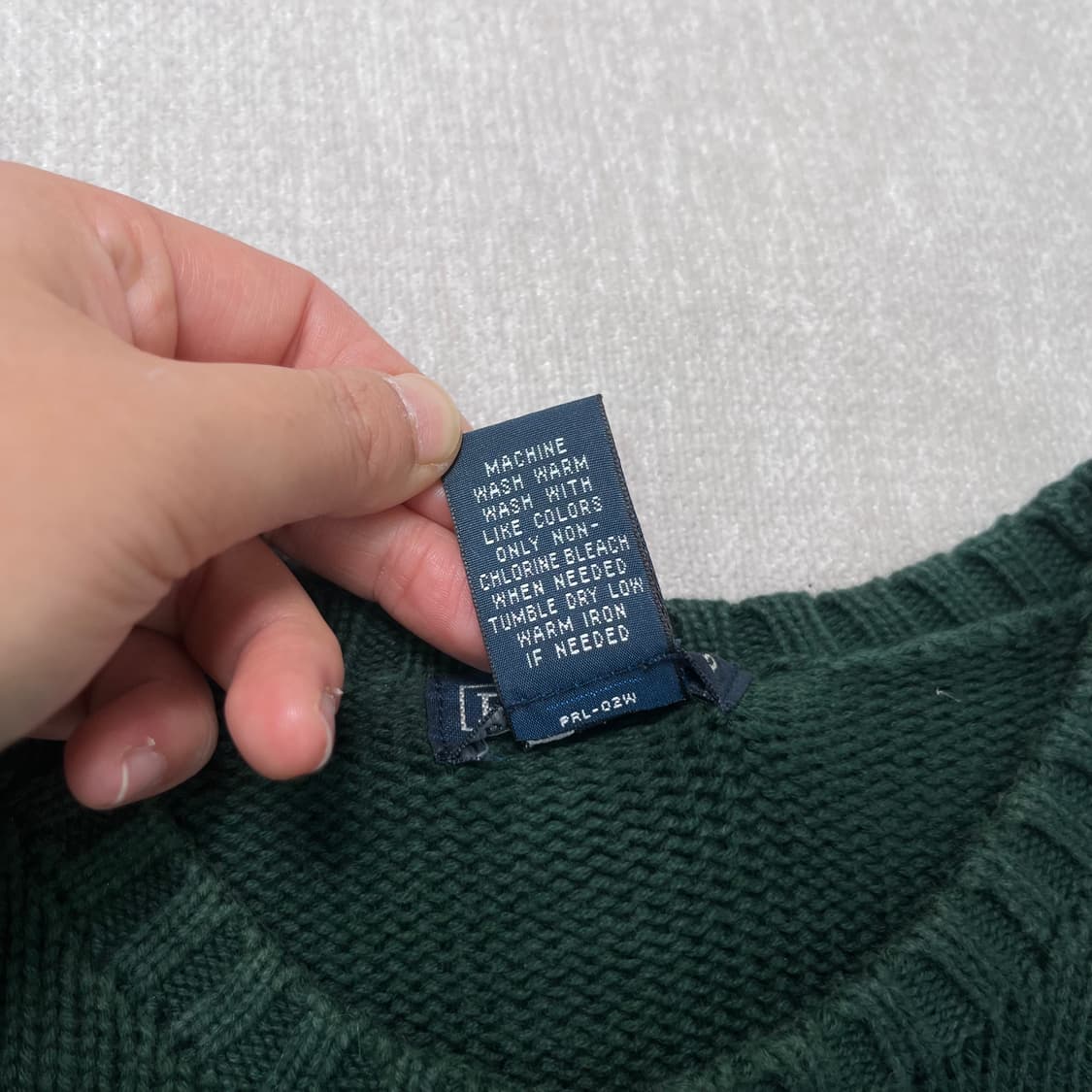 95 폴로 랄프로렌 코튼 그린 니트 상품이미지3