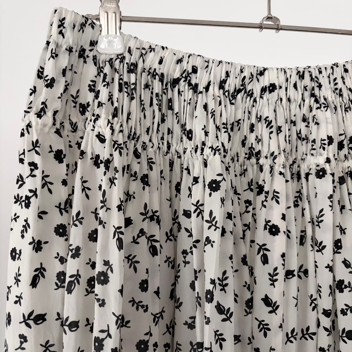 Shirring Floral Pattern Skirt 상품이미지2