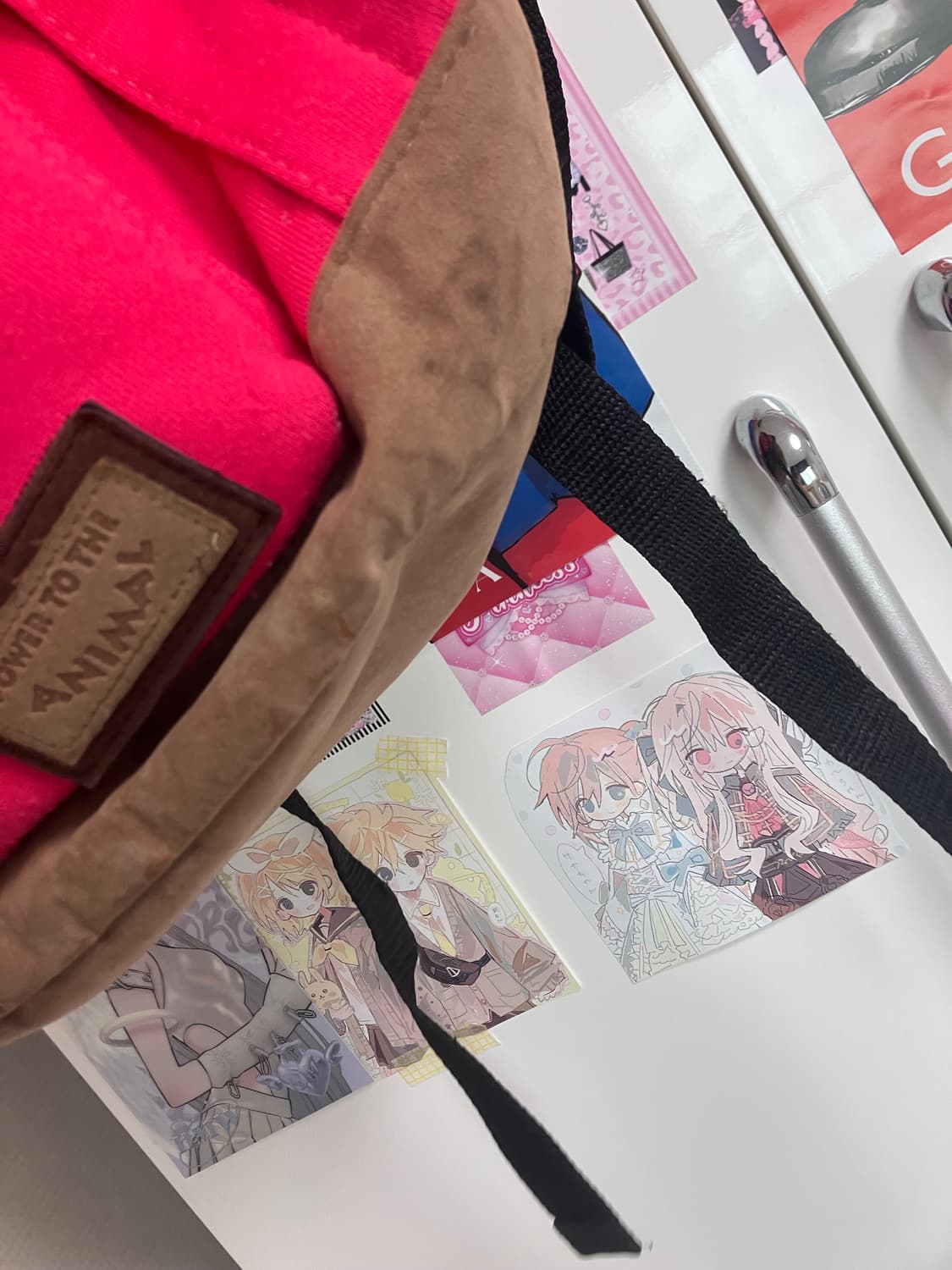 모리걸 돼지코 라떼갸루 백팩 가방 빈티지 일브 상품이미지3