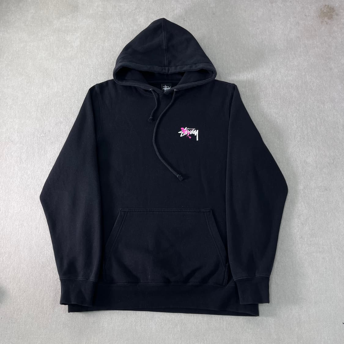 100 스투시 페인트 스플래터 로고 후드티 상품이미지2