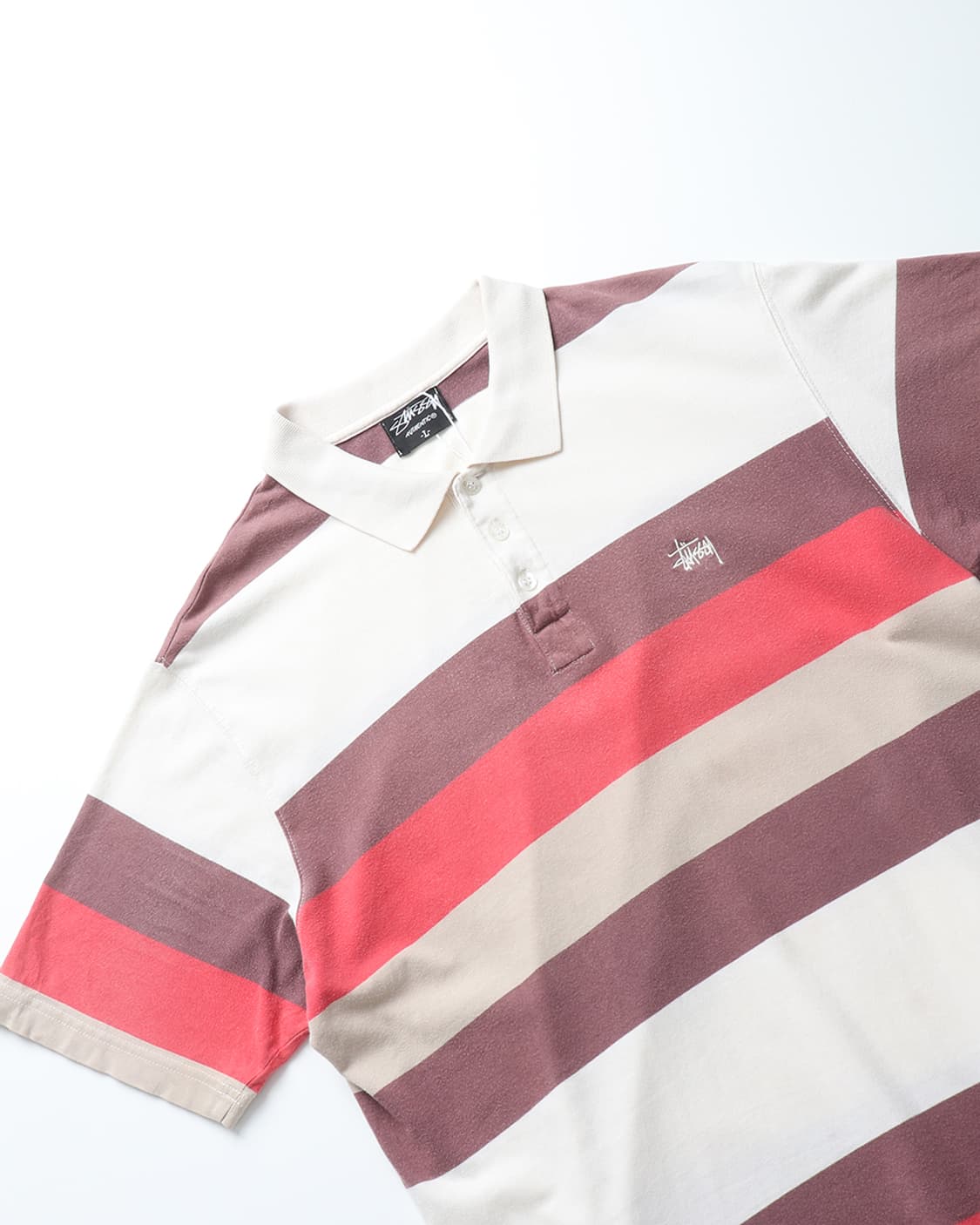 스투시 STUSSY 00s Border Polo T-shirt 상품이미지2
