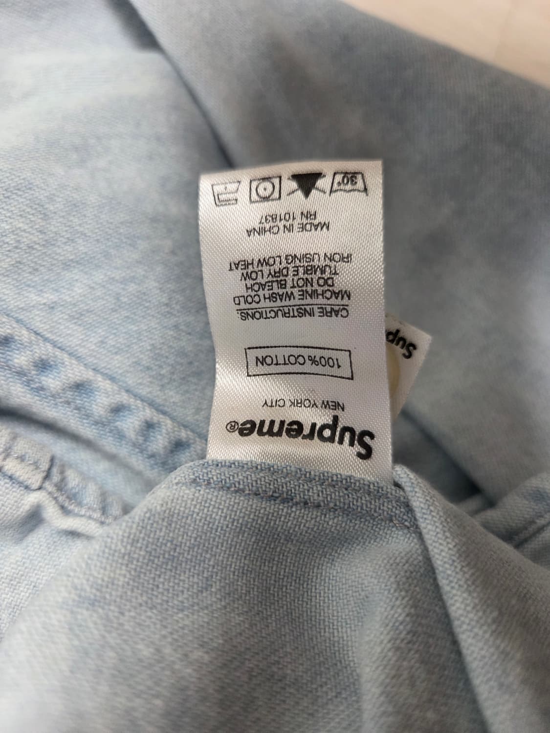 슈프림 데님 셔츠 상품이미지4