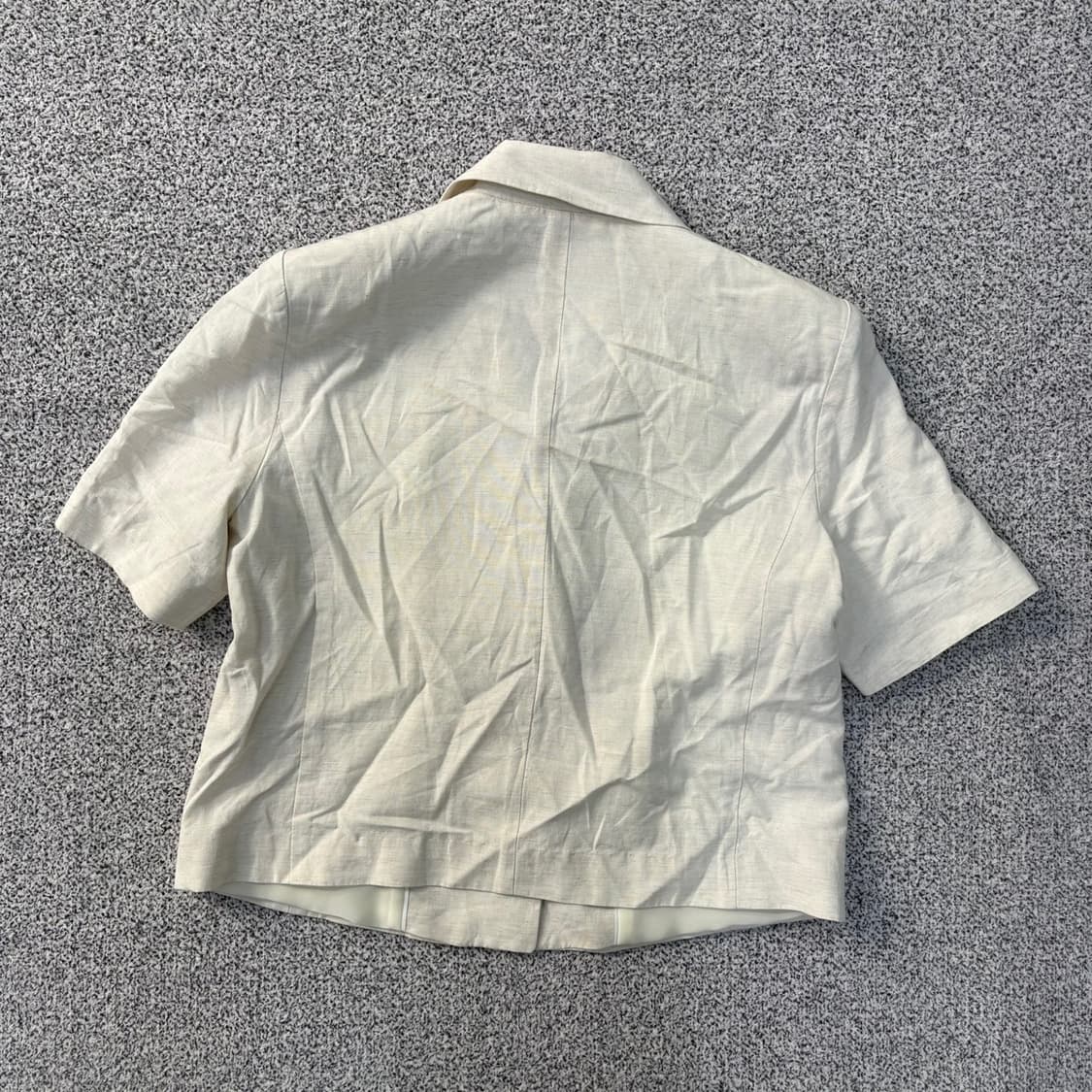 S 로엠 여성 크롭 린넨 셔츠 자켓 0401J 상품이미지3