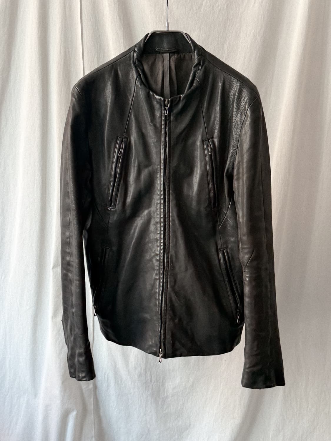 Kazuyuki Kumagai Attachment 레더 자켓 상품이미지5