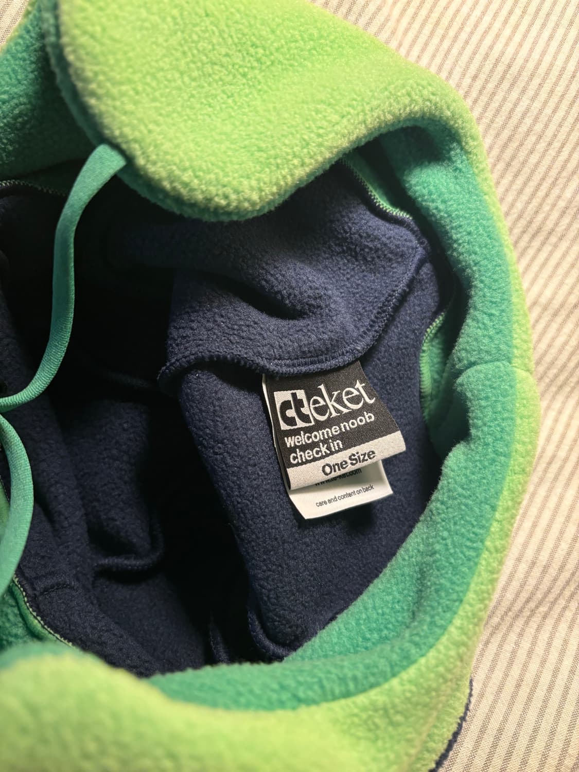 테켓 네이비 비니recording fleece earflap beanie 상품이미지5