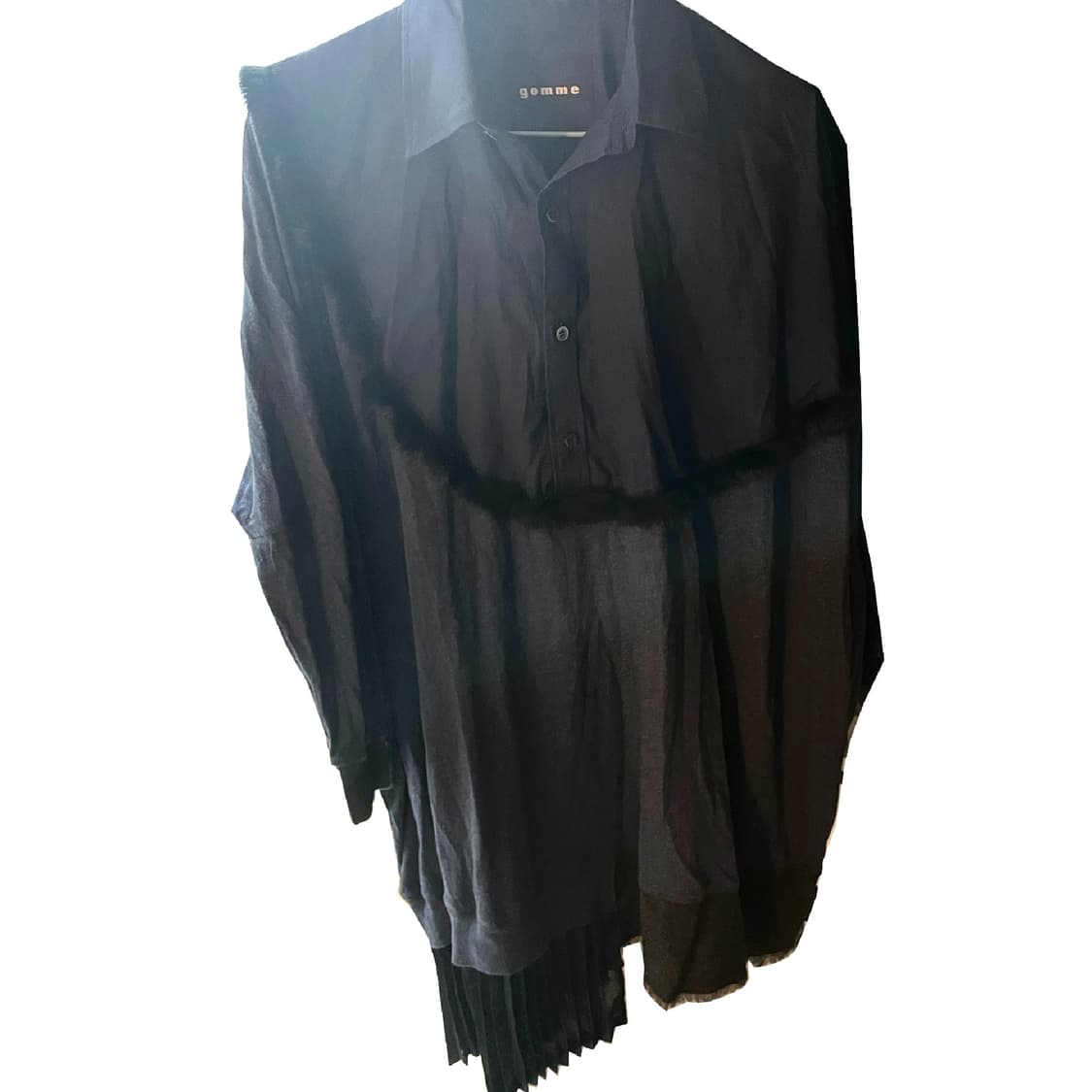 gomme 고무 믹스 셔츠 원피스 상품이미지3