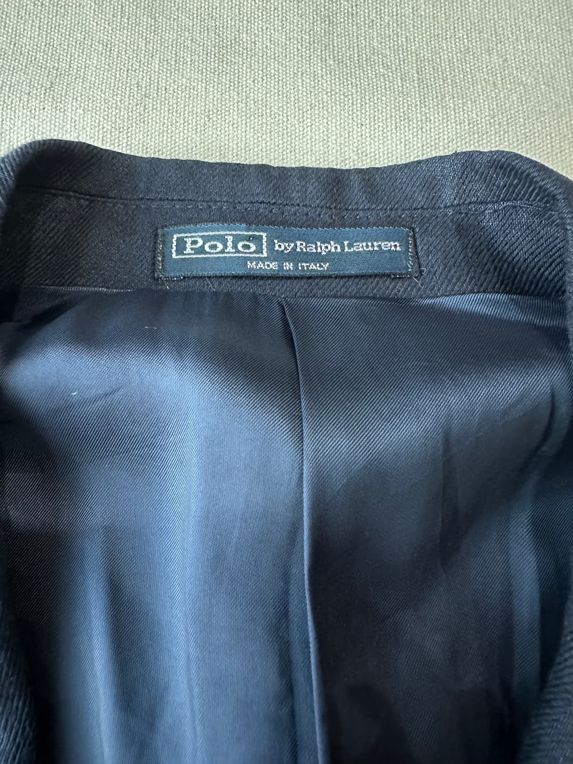 폴로 린넨 네이비 금장 블레이저 44R (Made in Italy) 상품이미지3