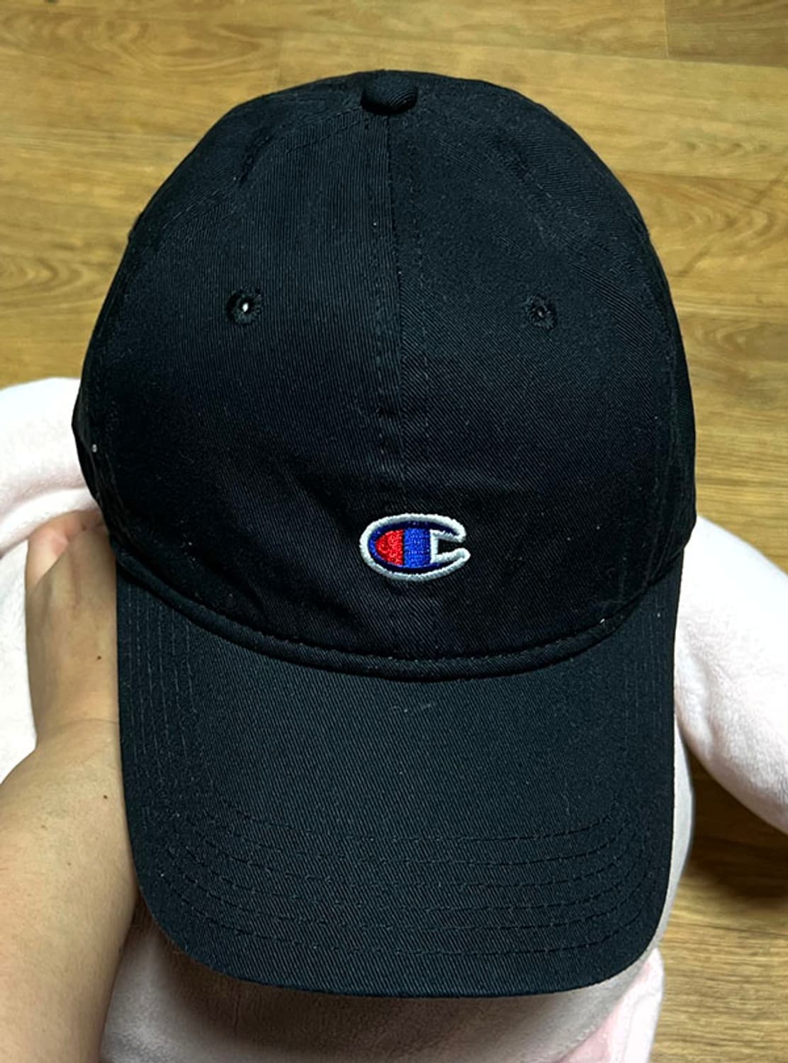 챔피온 클래식 C 로고 블랙 볼캡 캐주얼 모자 프리사이즈 남녀공용 상품이미지1