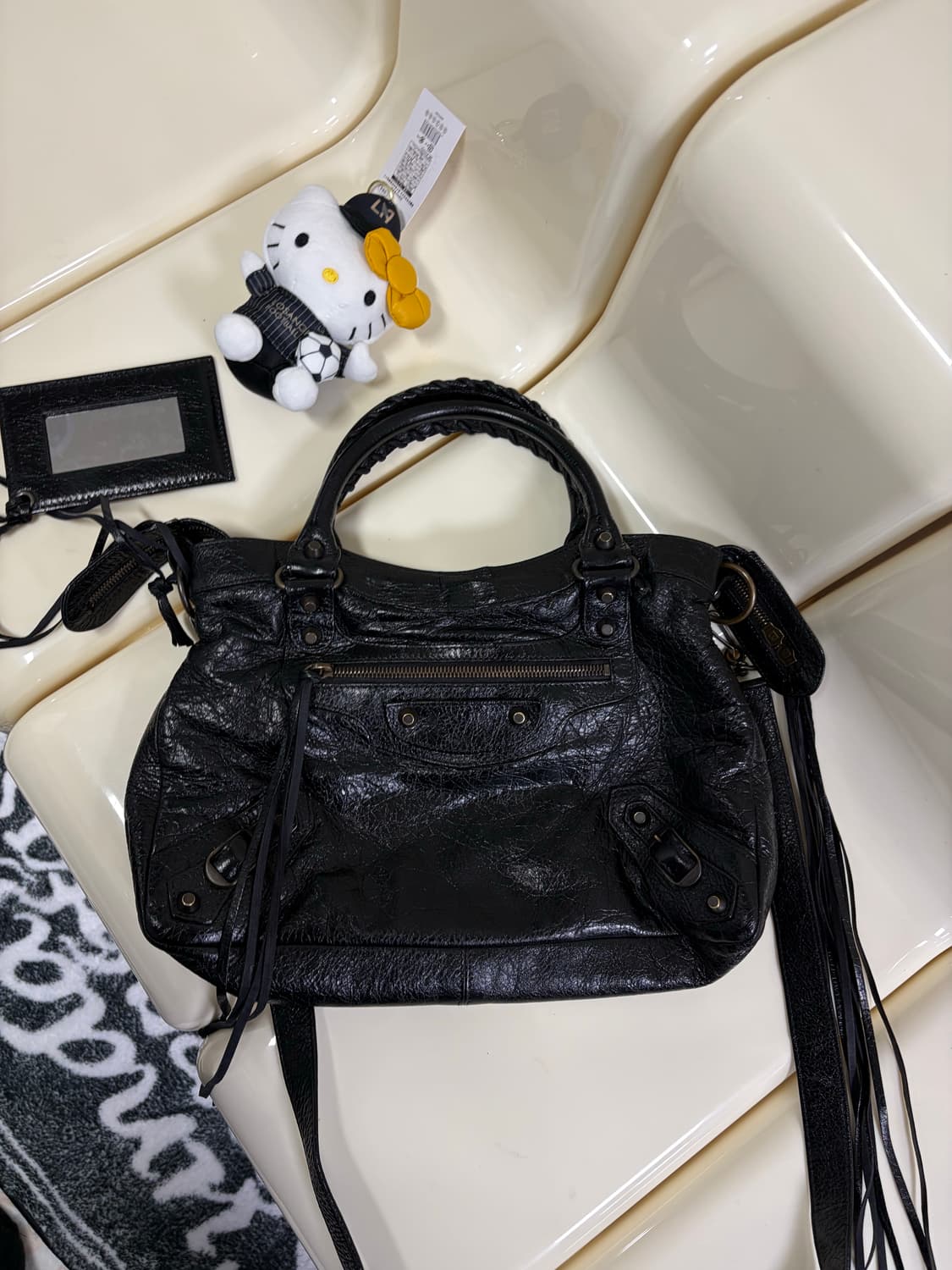 [A 정품] 발렌시아가 시티 모터백 타운 블랙 상품이미지7