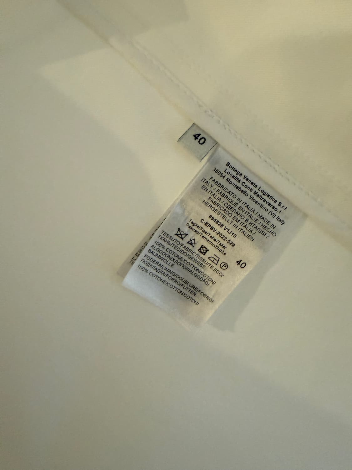 새상품) 보테가베네타 화이트자켓 40사이즈 상품이미지5