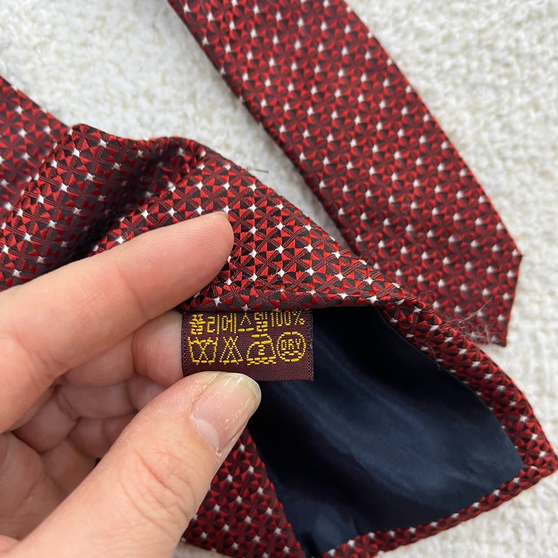 실측확인 발렌티노 패턴 넥타이 0406M 상품이미지4