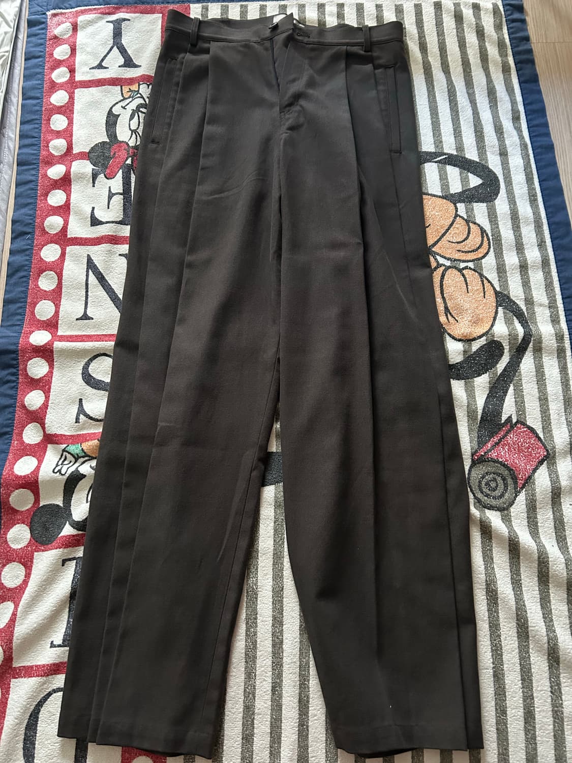 비긴202 도비팬츠 워시드 브라운 2사이즈 상품이미지2