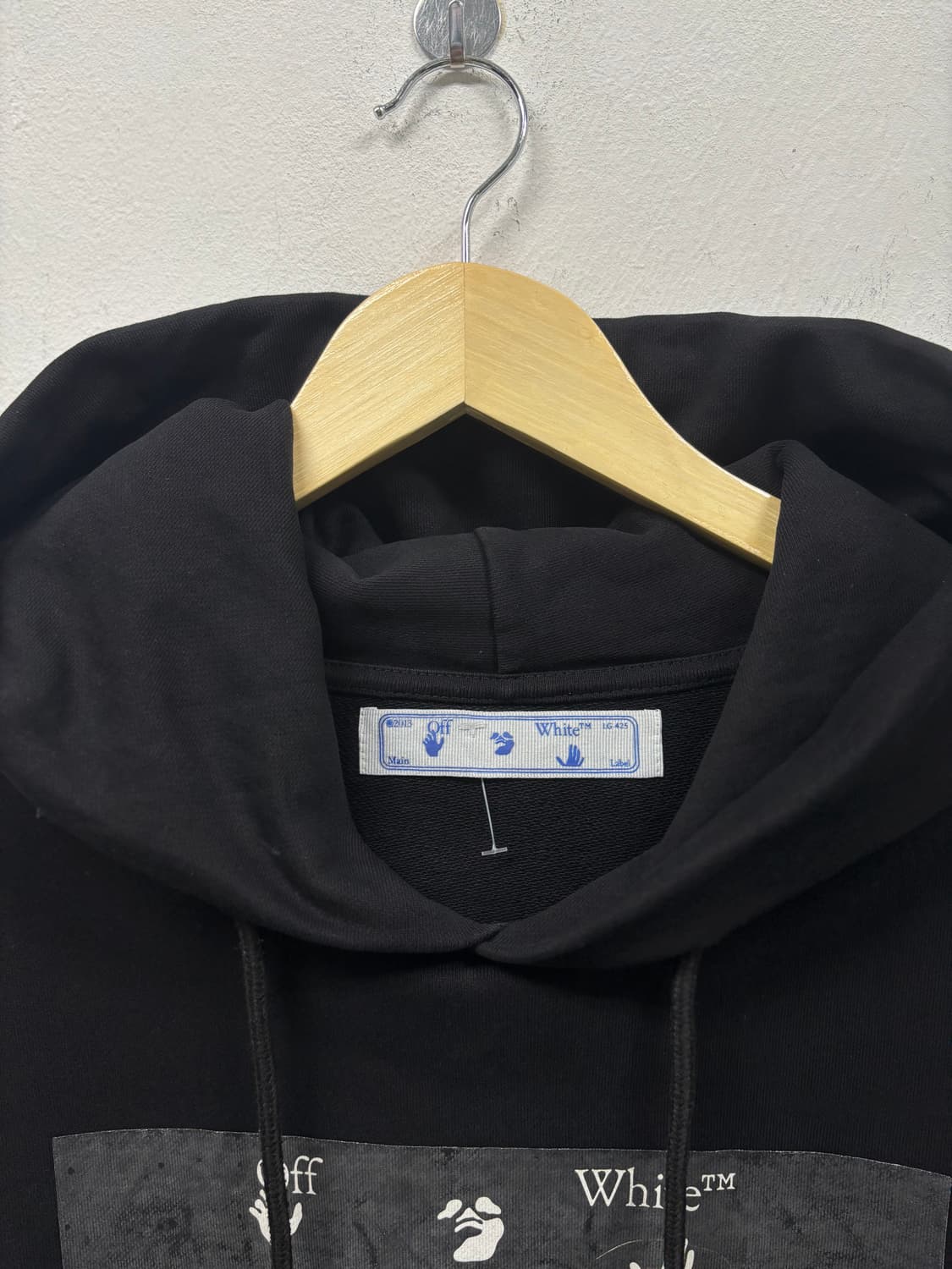 오프화이트 카라바조 코튼 후드 스웻셔츠 M-L 상품이미지6