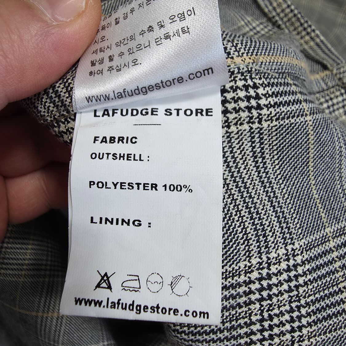 (M)라퍼지스토어 세미오버 글랜체크 자켓 상품이미지5
