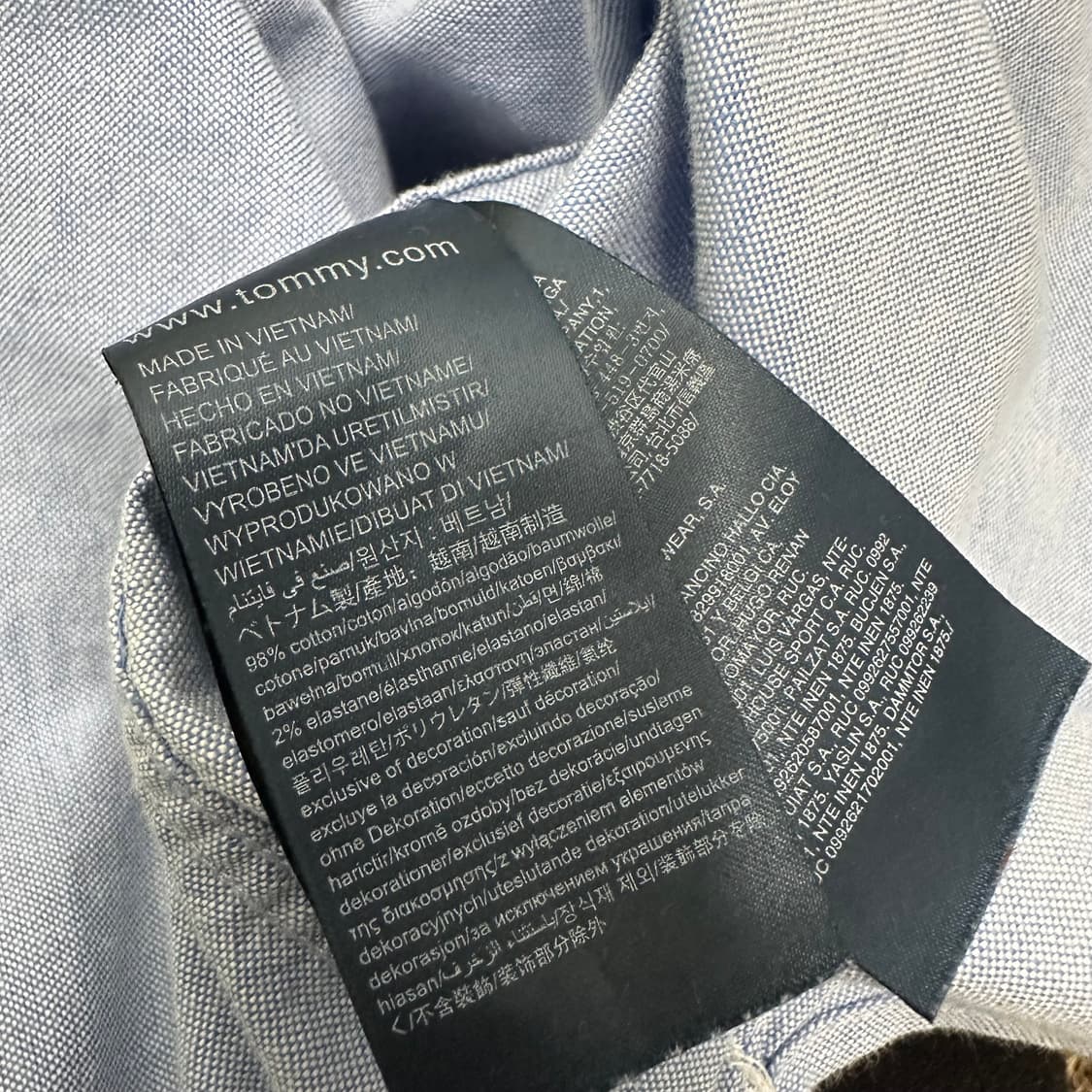 타미힐피거 옥스포드 하늘색 셔츠 남방 M 상품이미지8