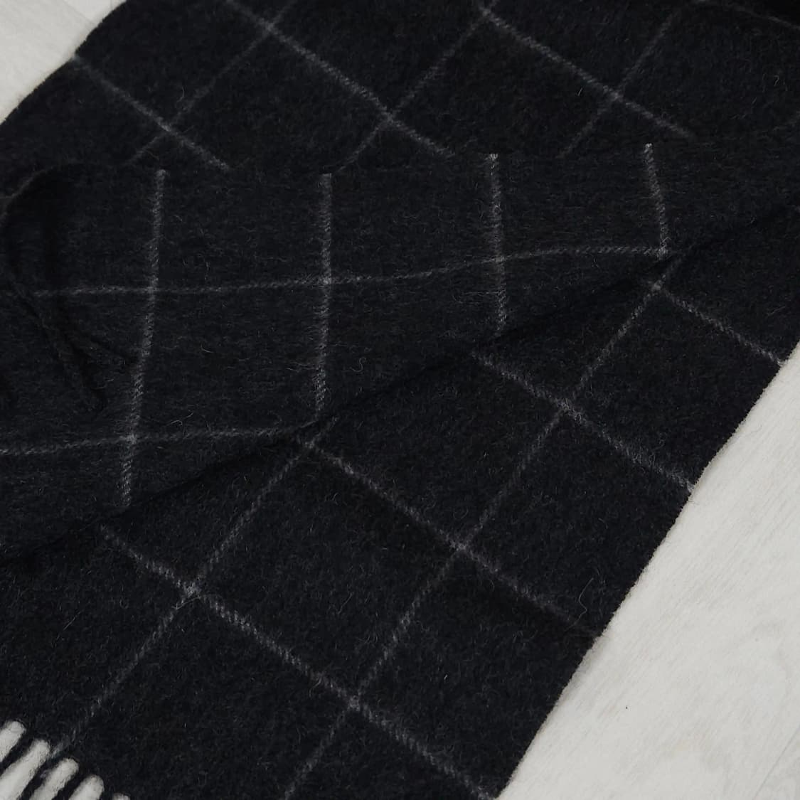 로가디스 캐시미어 머플러 목도리 차콜그레이 상품이미지5