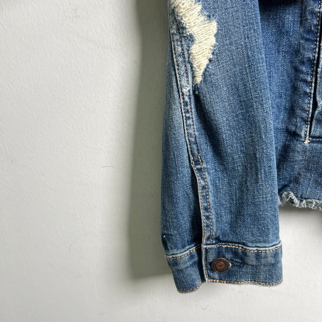 홀리스터 데미지 디스트로이드 데님 자켓 M 상품이미지7