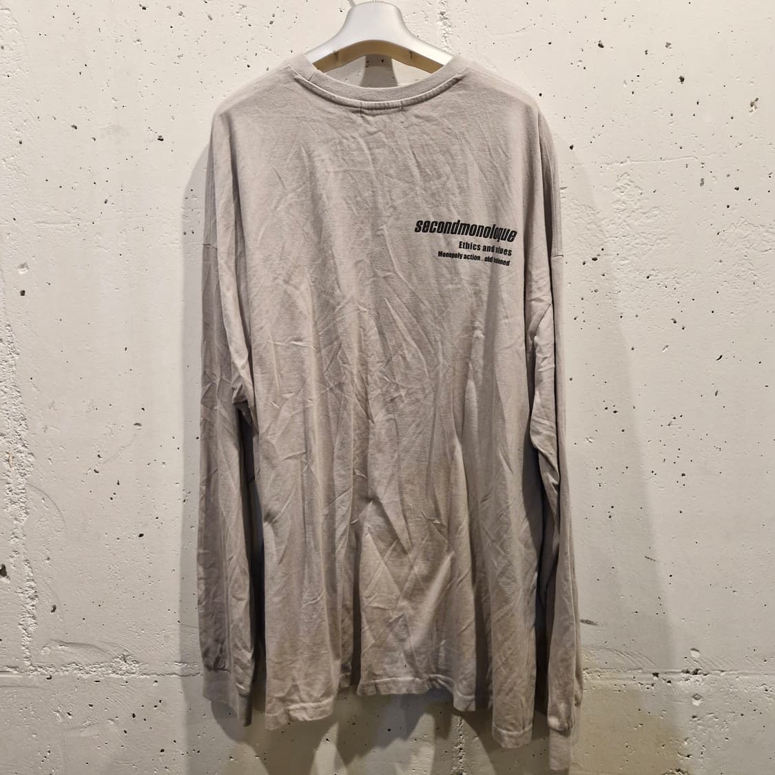 세컨모놀로그 롱슬리브 티셔츠 새상품 상품이미지6