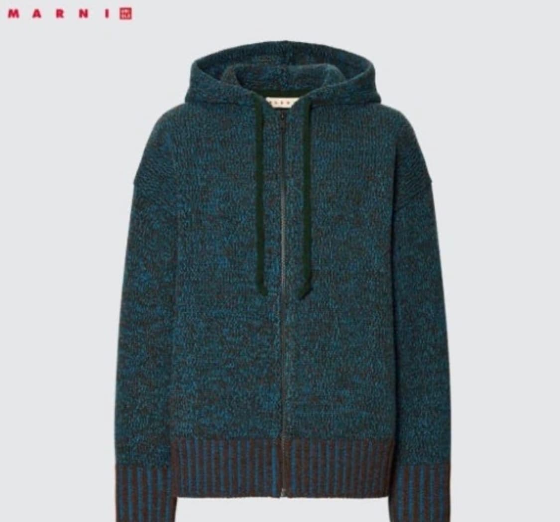 유니클로 마르니 콜라보 니트 후드집업 L 상품이미지1