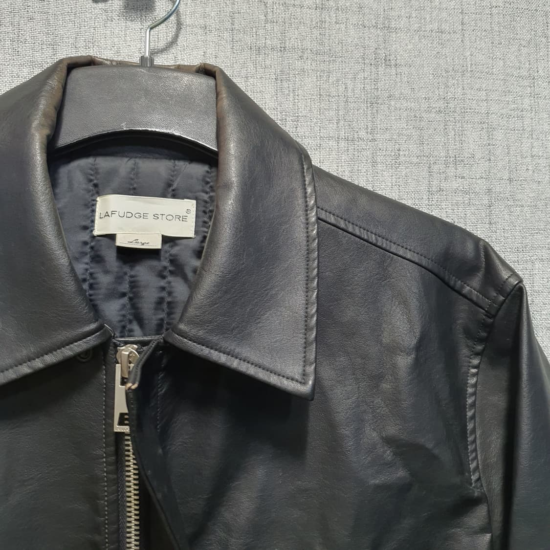 라퍼지스토어 남성 버핑 레더 가죽자켓  상품이미지5