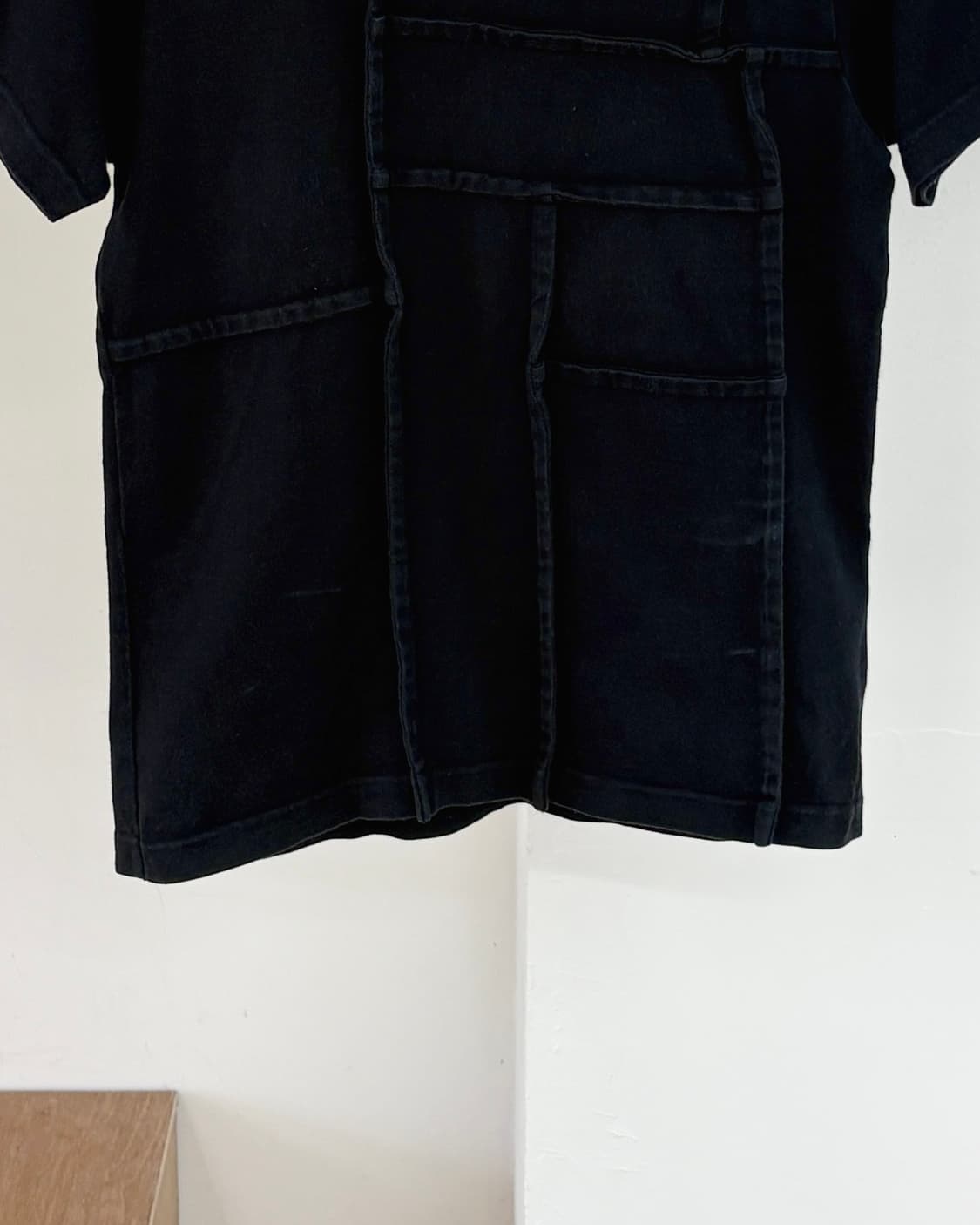 꼼데가르송 robe de chambre 블랙 패널 하프티 상품이미지5