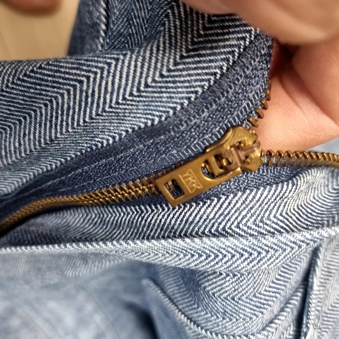 디키즈 블루 헤링본 스트라이프 작업복 점프수트(100) 상품이미지6