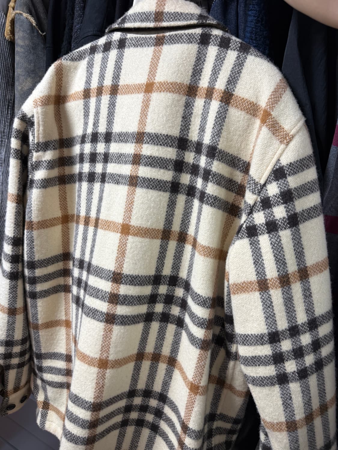 ASPESI 울 체크 자켓 상품이미지2