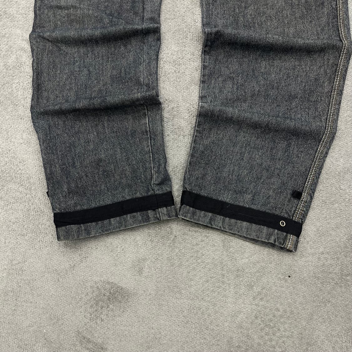 32 후부 올드스쿨 힙합 와이드 데님 상품이미지4