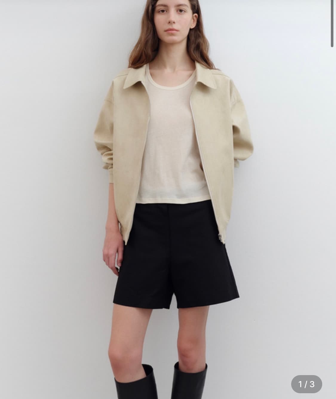 샵레터 Danny suede blouson (beige) 상품이미지1