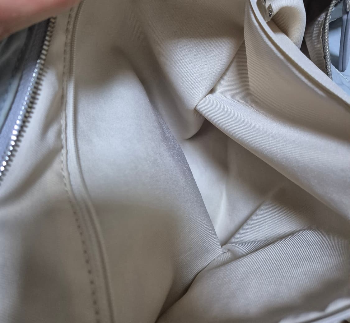 마뗑킴 나일론 패브릭 쇼퍼백(라이트그레이) 상품이미지9