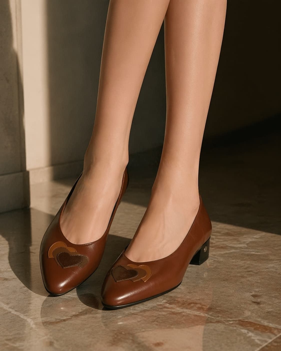 빈티지 입생로랑 YvesSaintLaurent 하트 펌프스 36 1/2 상품이미지1